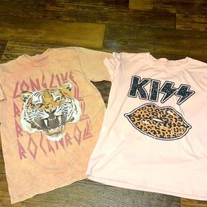 Graphic tees $10 each women’s